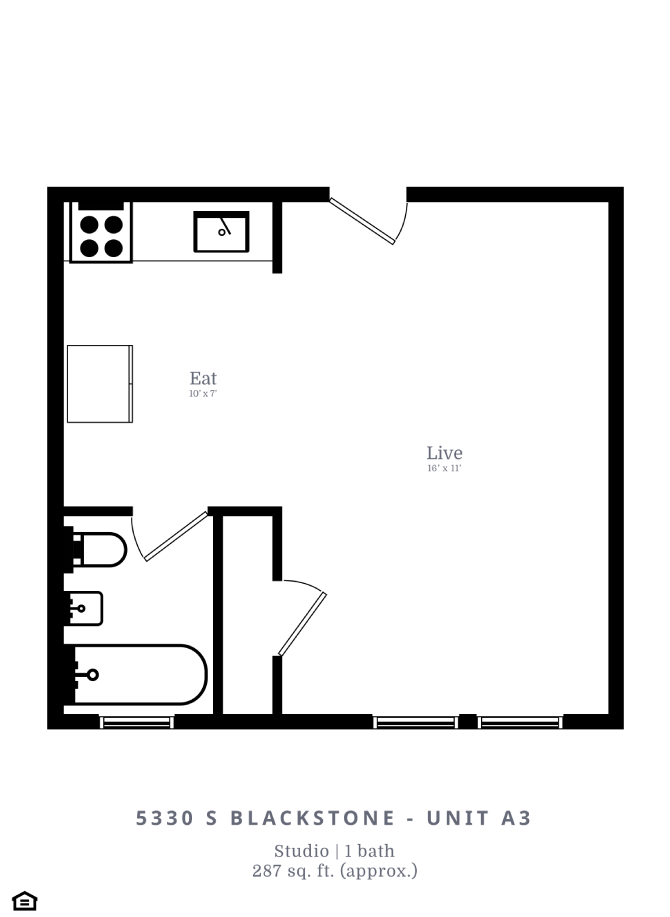 5330 S Blackstone Ave Studio-1 Bed Apartment for Rent - Photo Gallery 14